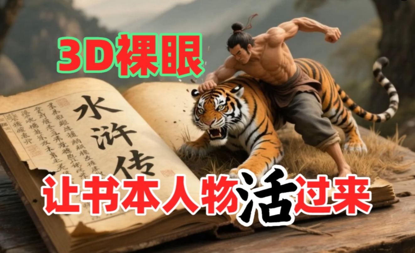 书本人物裸眼3D视频，一条视频收益过千，保姆级教程-千图副业网