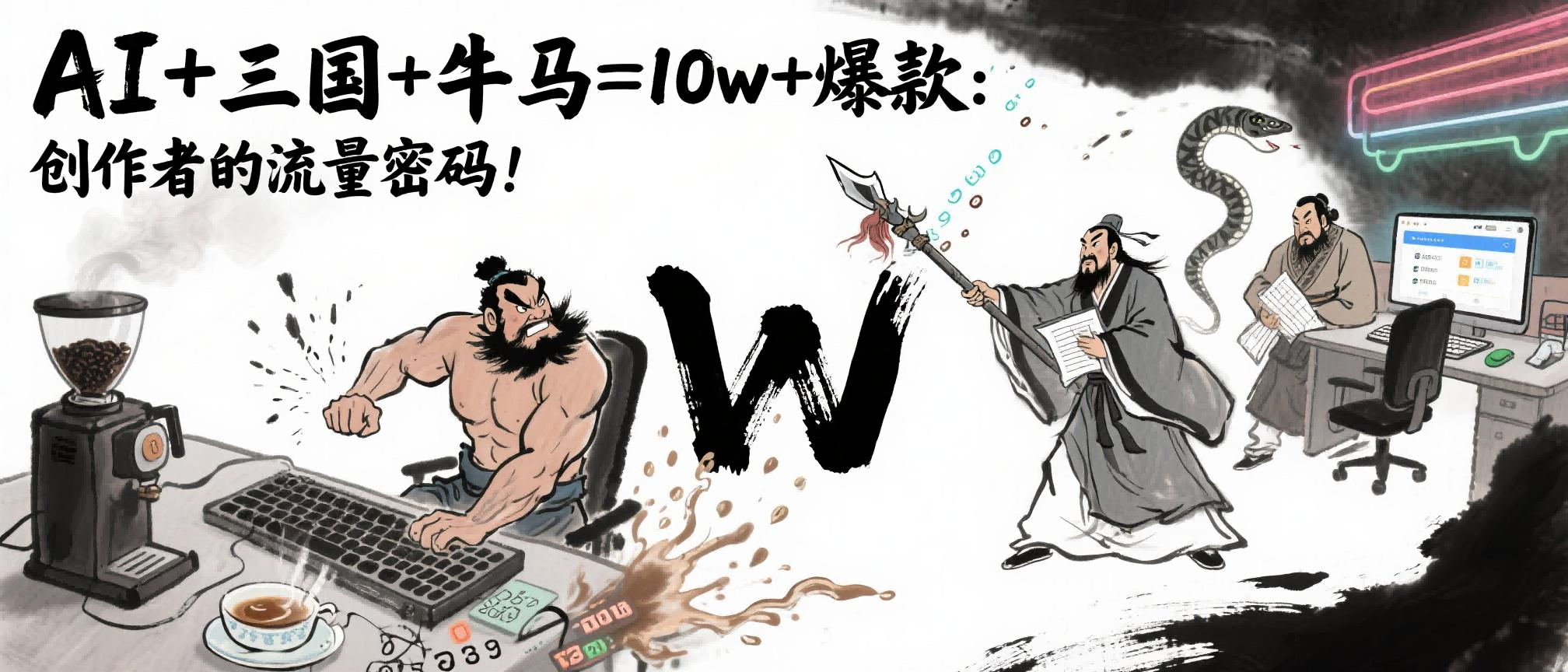 AI+三国+牛马=10w+爆款：创作者的流量密码！-千图副业网