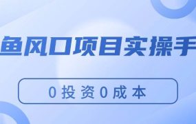 闲鱼风口项目实操手册，0投资0成本，让你做到，月入过万，新手可做-千图副业网