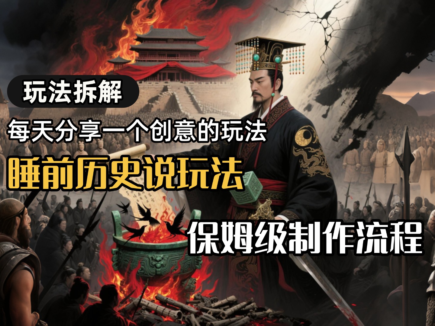 13条作品涨粉24.5万，全流程拆解睡前历史说，保姆级教程-千图副业网