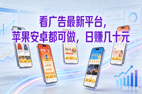 看广告最新平台，苹果安卓都可做，日赚几十元-千图副业网